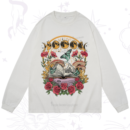 Purplehecate Witchy Book Long Sleeve T-Shirt