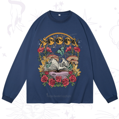 Purplehecate Witchy Book Long Sleeve T-Shirt