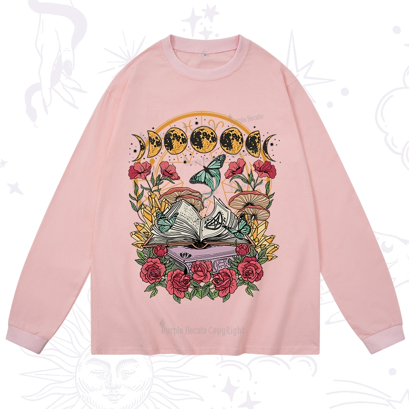 Purplehecate Witchy Book Long Sleeve T-Shirt