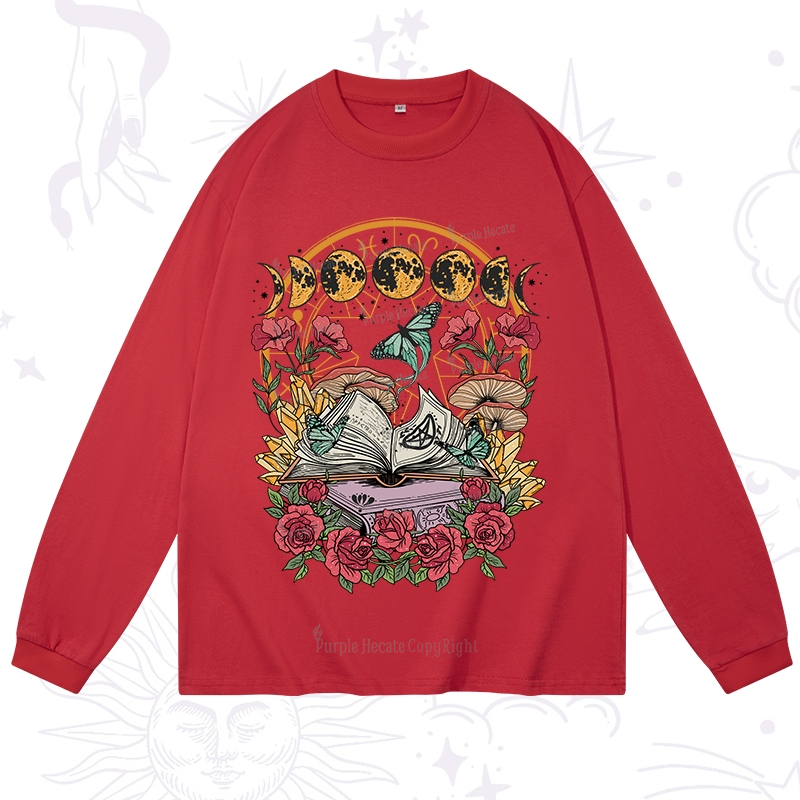 Purplehecate Witchy Book Long Sleeve T-Shirt