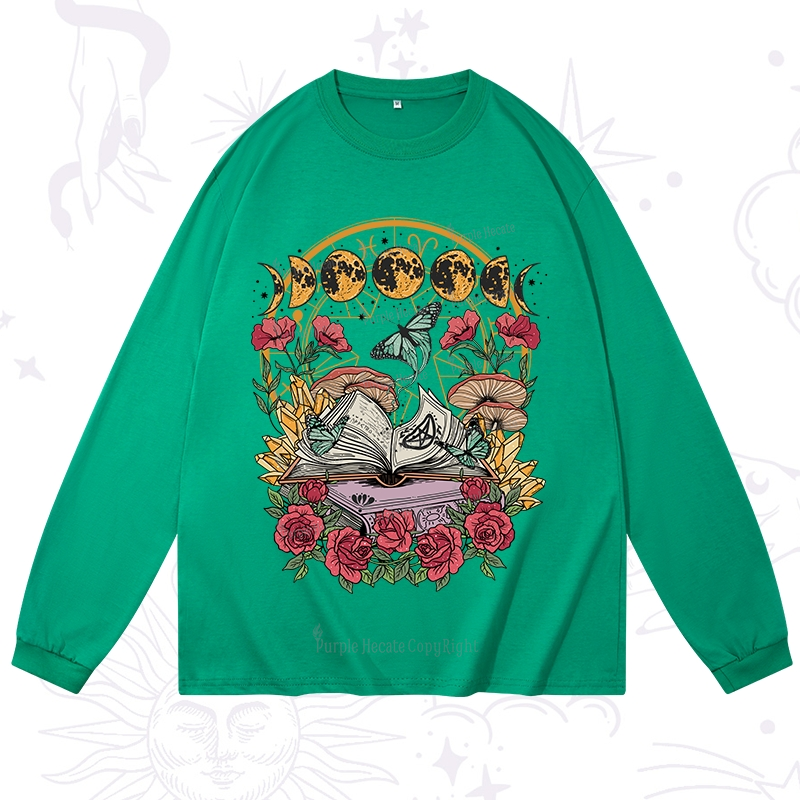 Purplehecate Witchy Book Long Sleeve T-Shirt