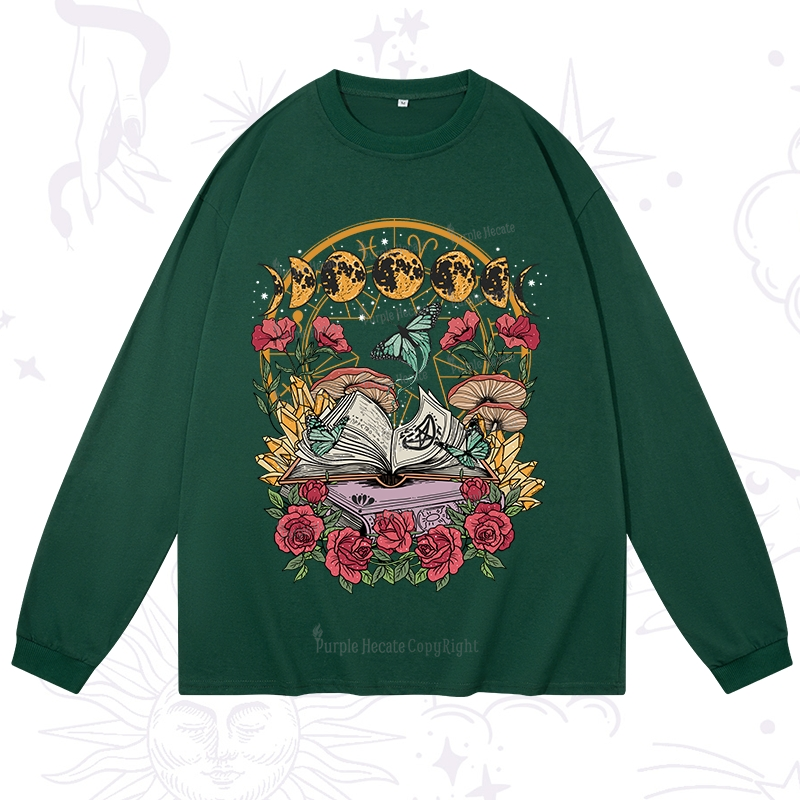 Purplehecate Witchy Book Long Sleeve T-Shirt