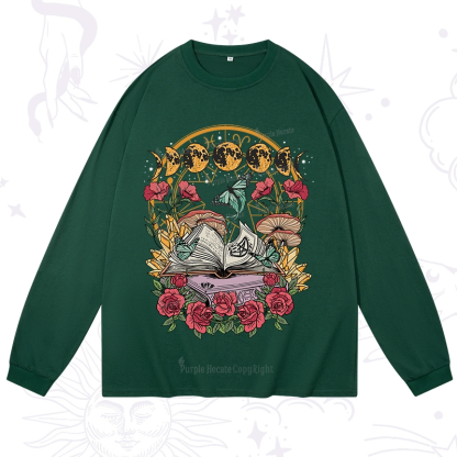 Purplehecate Witchy Book Long Sleeve T-Shirt