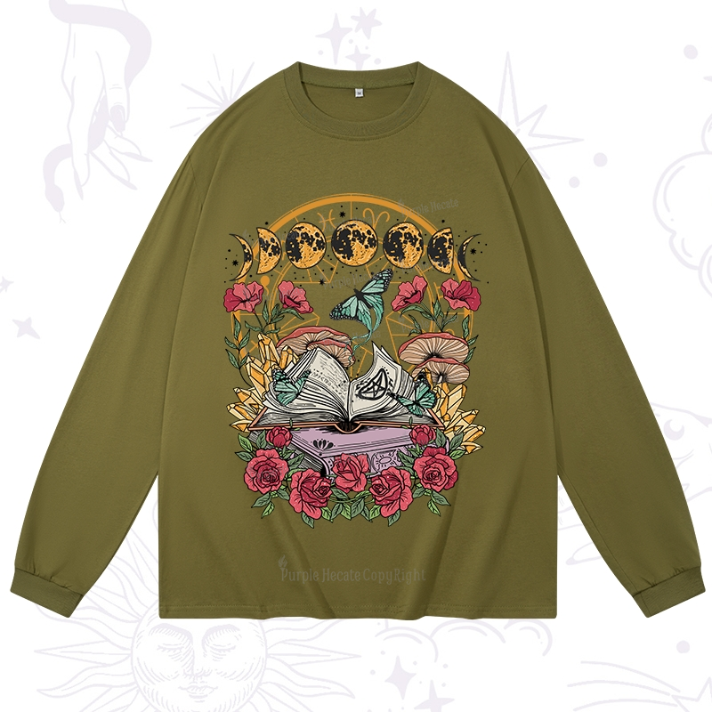 Purplehecate Witchy Book Long Sleeve T-Shirt