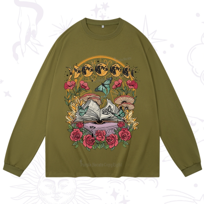 Purplehecate Witchy Book Long Sleeve T-Shirt