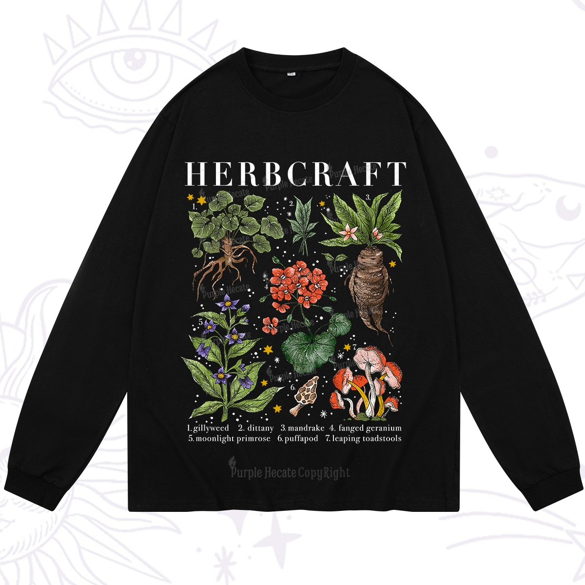 Purplehecate Magical Herbcraft Long Sleeve T-Shirt