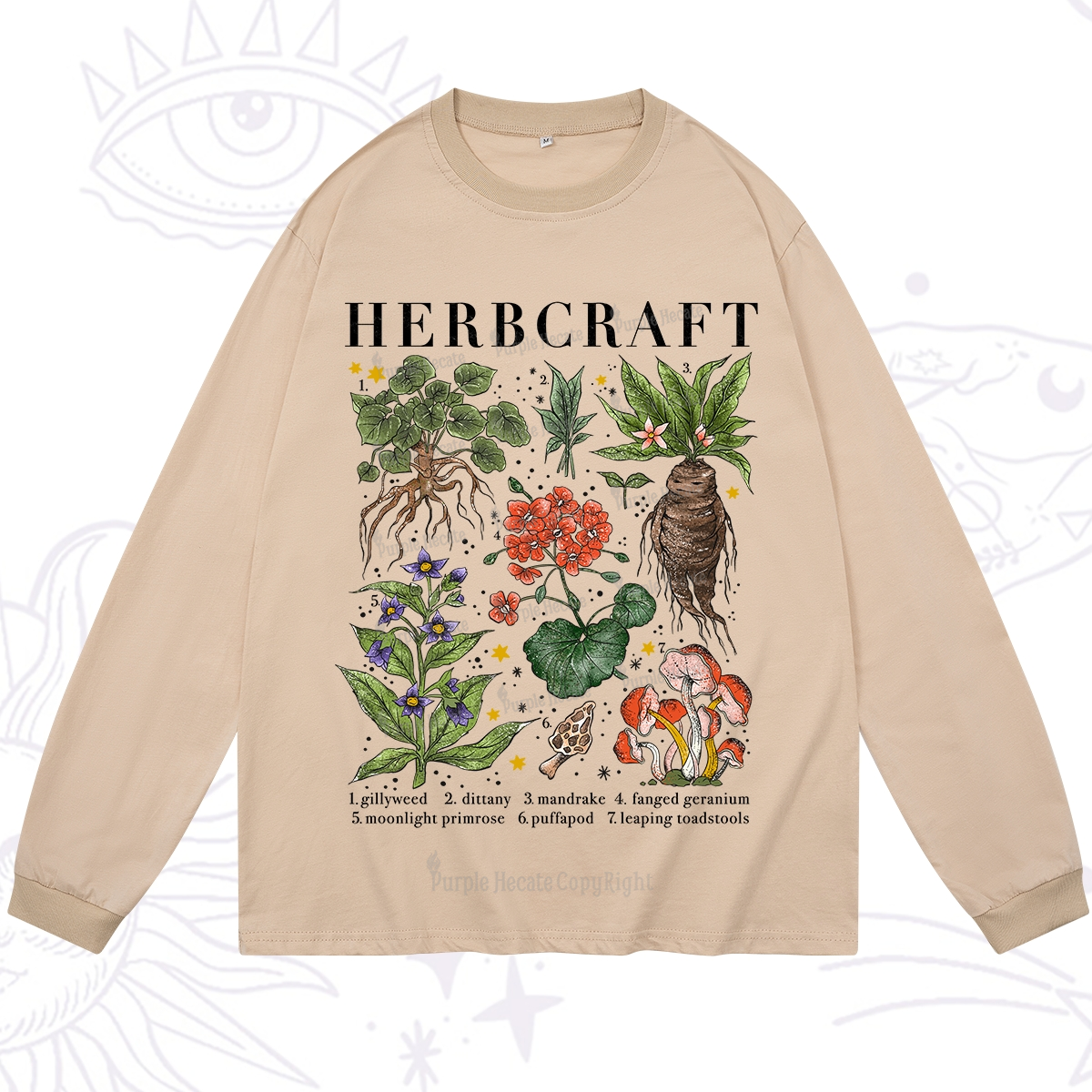 Purplehecate Magical Herbcraft Long Sleeve T-Shirt