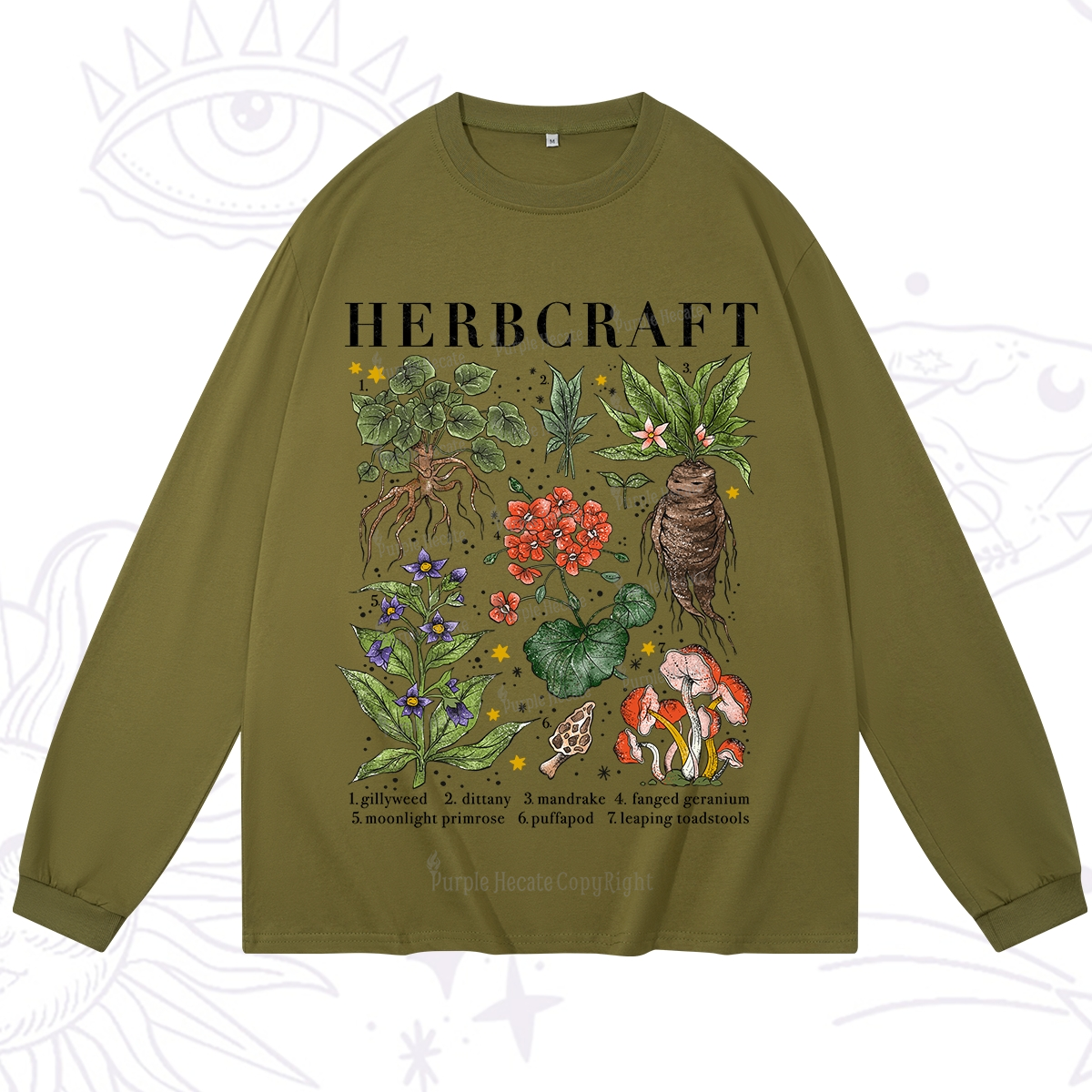 Purplehecate Magical Herbcraft Long Sleeve T-Shirt