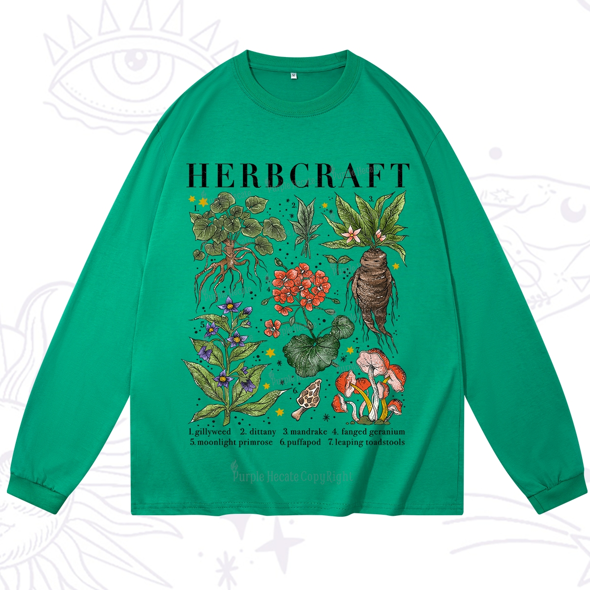 Purplehecate Magical Herbcraft Long Sleeve T-Shirt