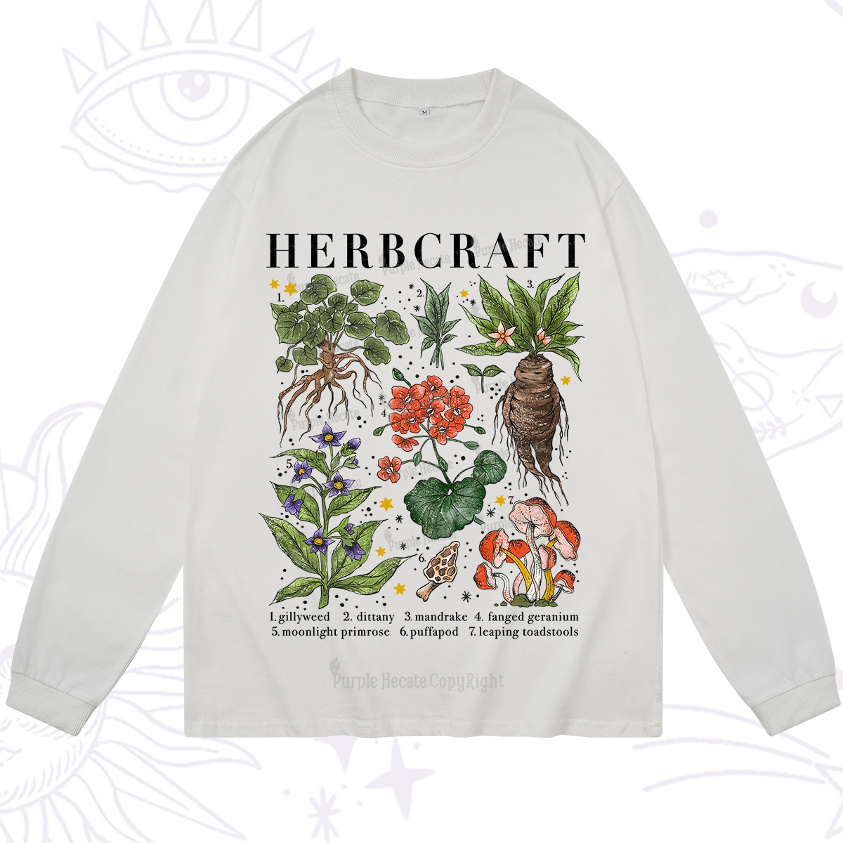 Purplehecate Magical Herbcraft Long Sleeve T-Shirt