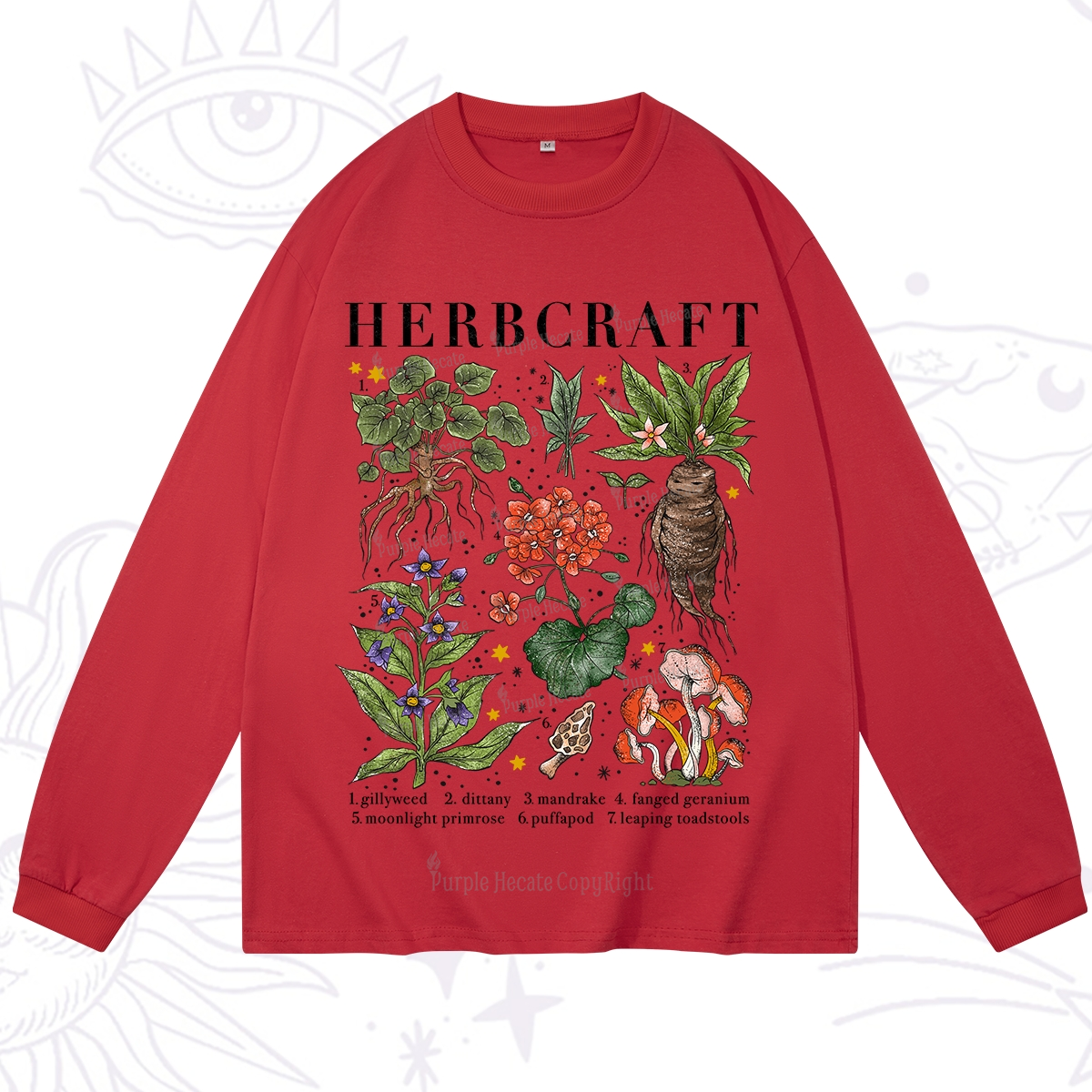 Purplehecate Magical Herbcraft Long Sleeve T-Shirt
