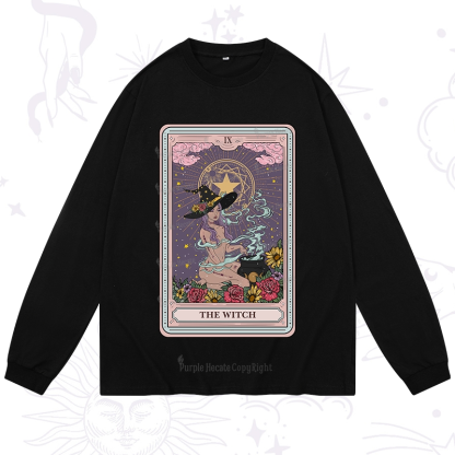 Purplehecate The Witch Tarot Long Sleeve T-Shirt