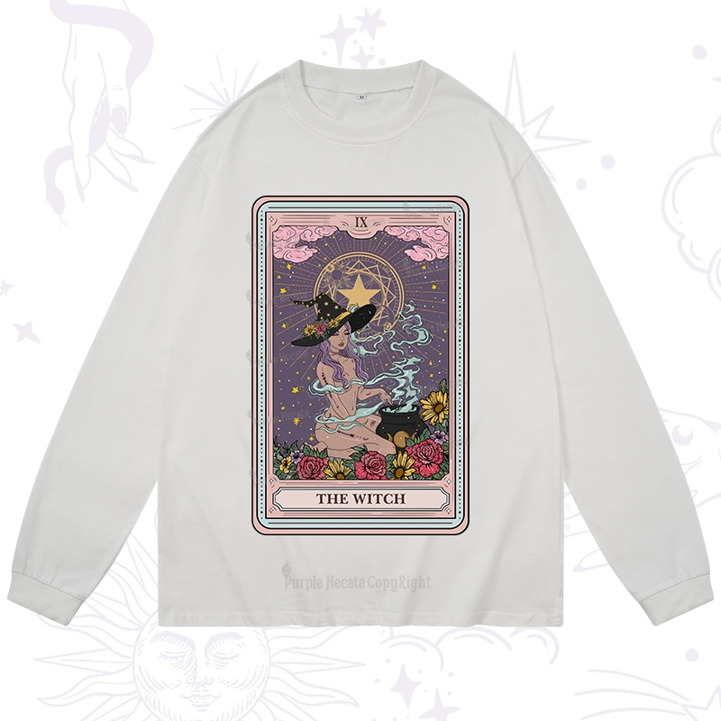 Purplehecate The Witch Tarot Long Sleeve T-Shirt