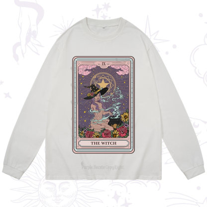 Purplehecate The Witch Tarot Long Sleeve T-Shirt