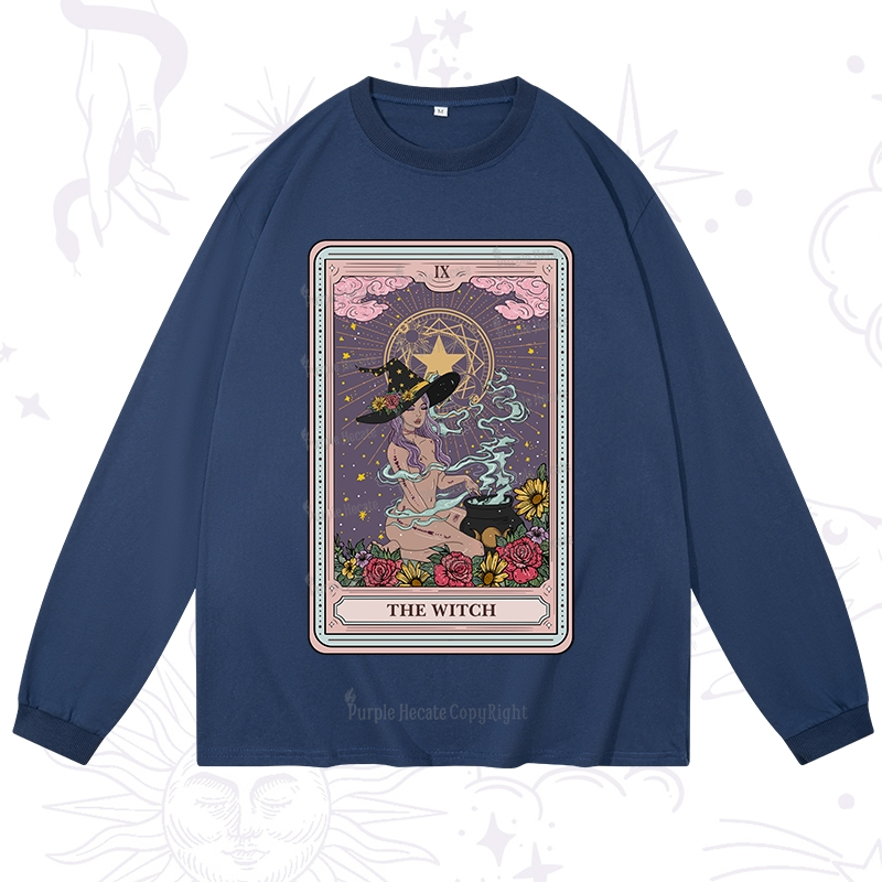Purplehecate The Witch Tarot Long Sleeve T-Shirt