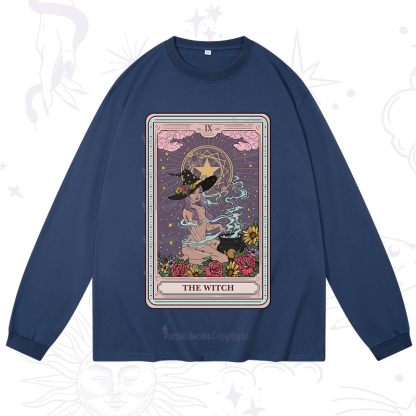Purplehecate The Witch Tarot Long Sleeve T-Shirt