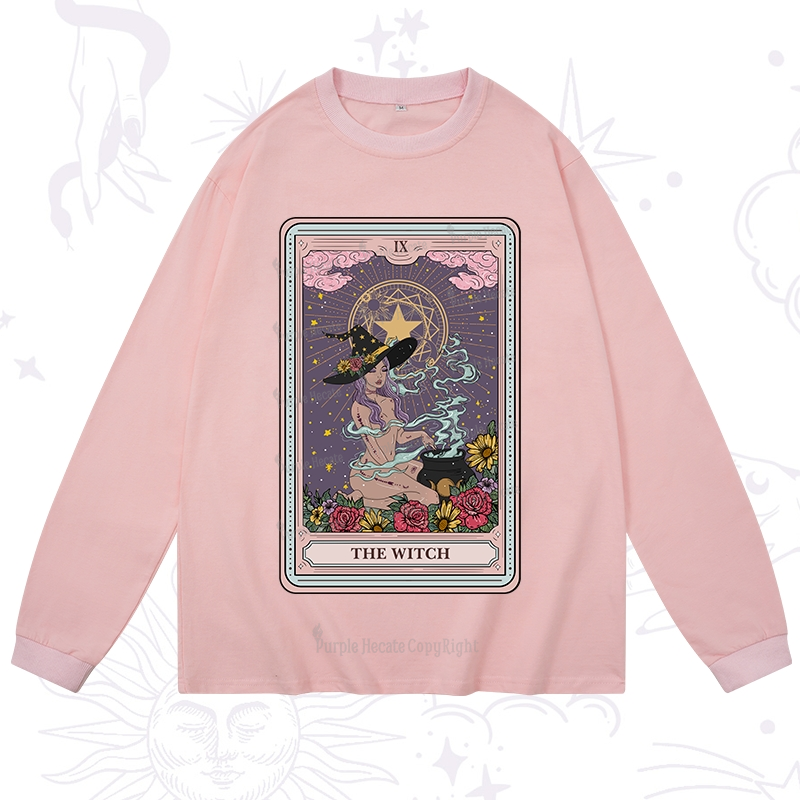 Purplehecate The Witch Tarot Long Sleeve T-Shirt