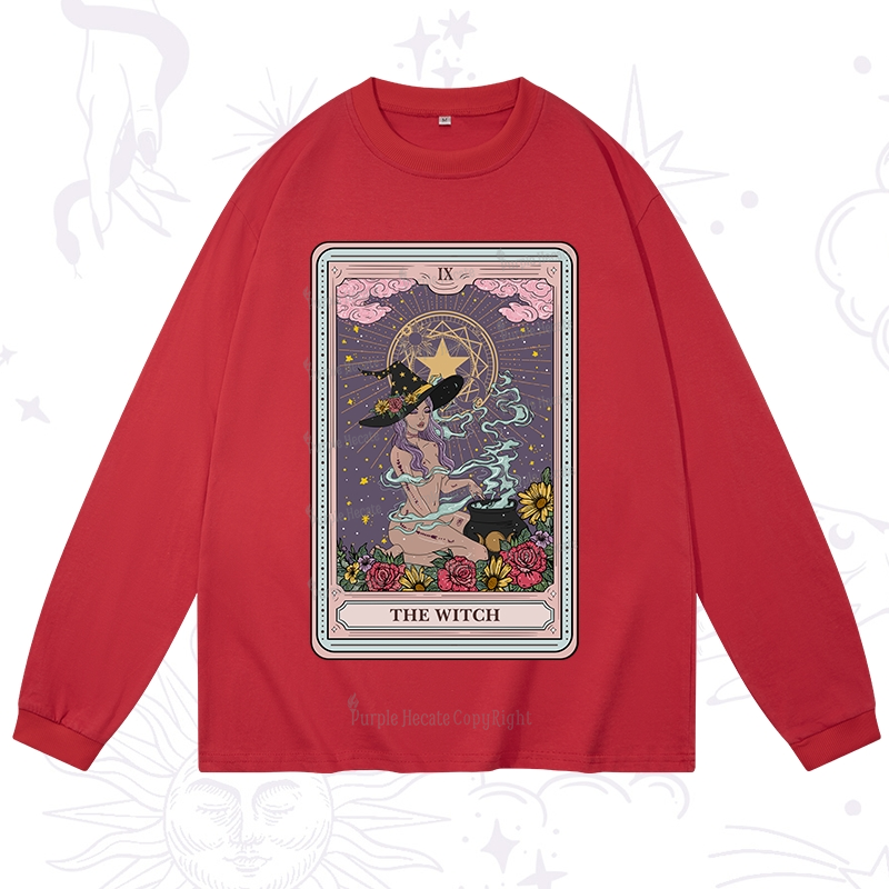 Purplehecate The Witch Tarot Long Sleeve T-Shirt