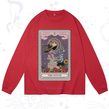 Purplehecate The Witch Tarot Long Sleeve T-Shirt