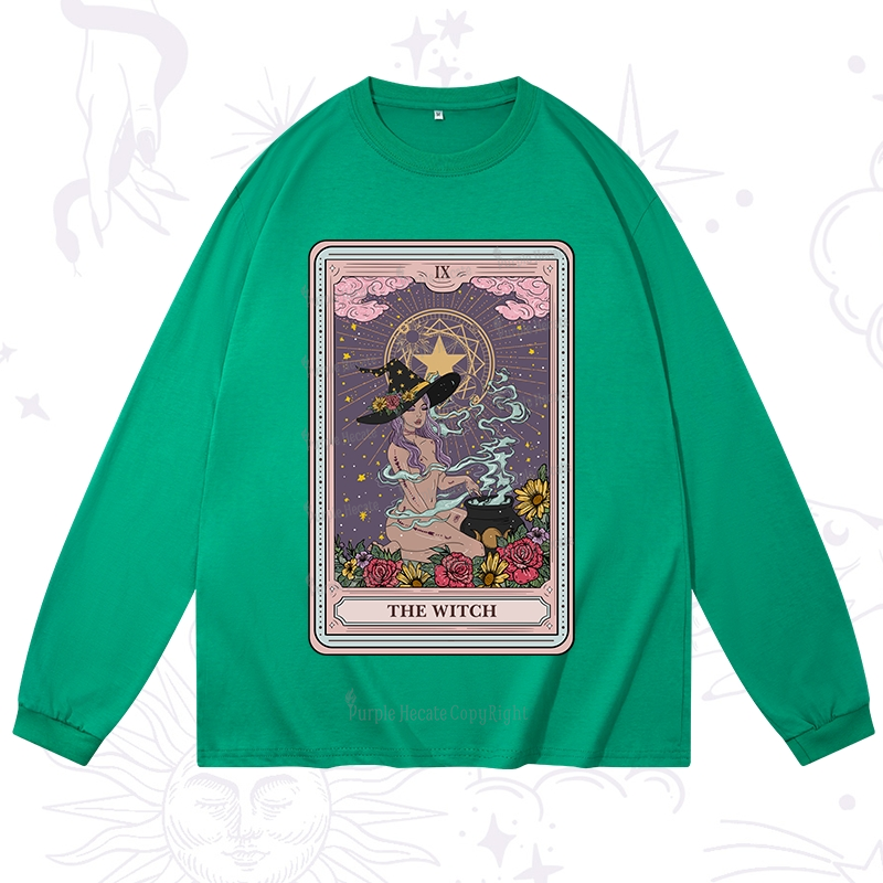 Purplehecate The Witch Tarot Long Sleeve T-Shirt