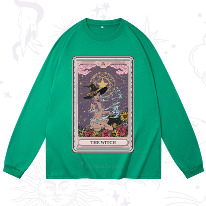 Purplehecate The Witch Tarot Long Sleeve T-Shirt
