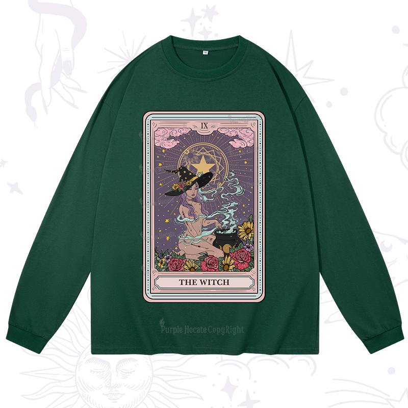 Purplehecate The Witch Tarot Long Sleeve T-Shirt