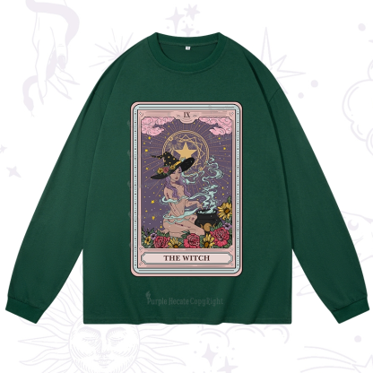 Purplehecate The Witch Tarot Long Sleeve T-Shirt