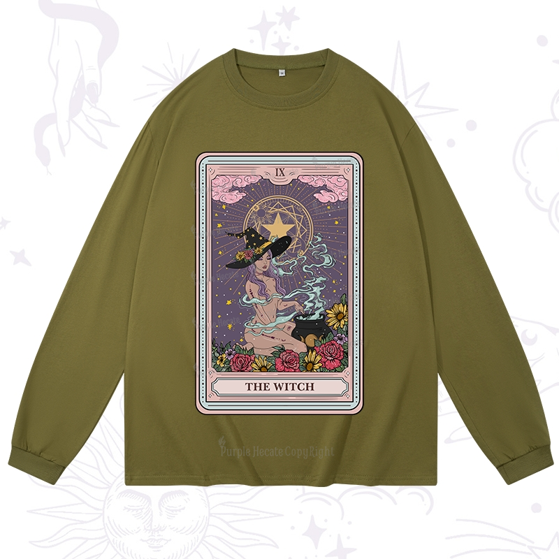 Purplehecate The Witch Tarot Long Sleeve T-Shirt