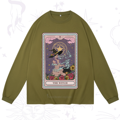 Purplehecate The Witch Tarot Long Sleeve T-Shirt