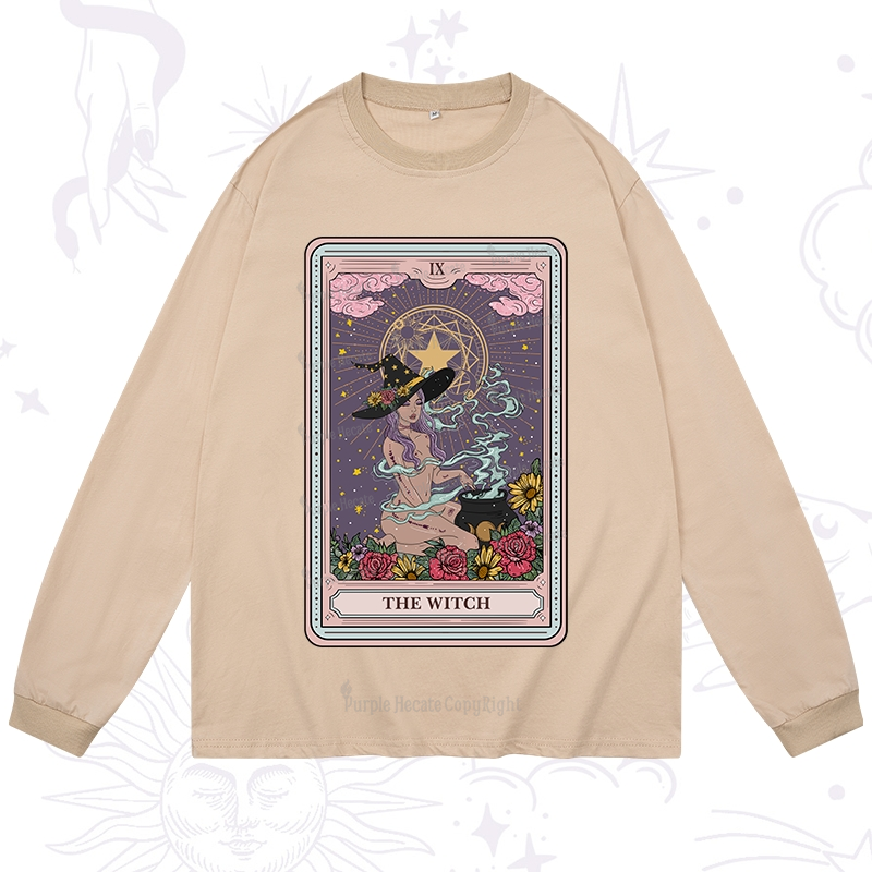 Purplehecate The Witch Tarot Long Sleeve T-Shirt