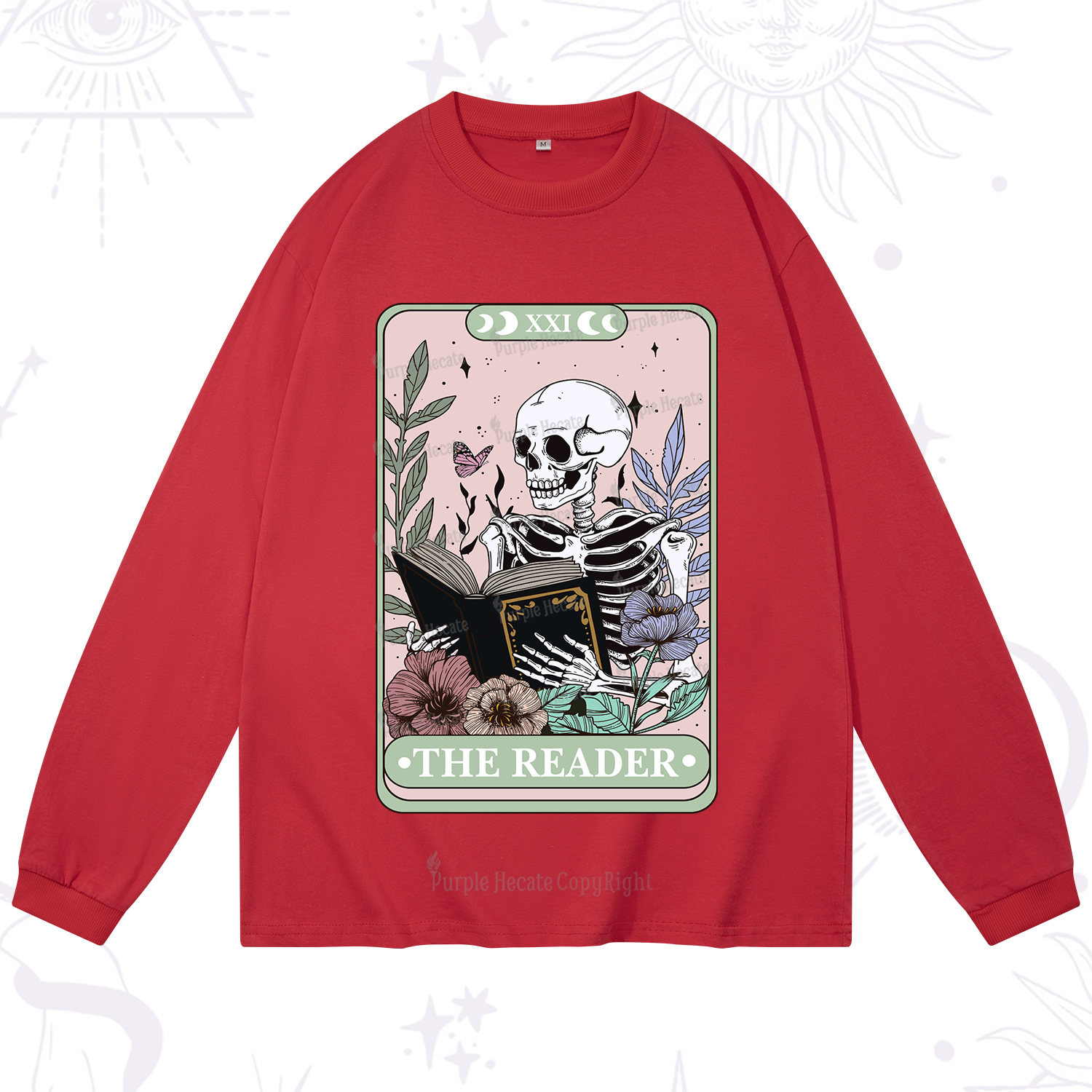 Purplehecate The Reader's Tarot Long Sleeve T-Shirt