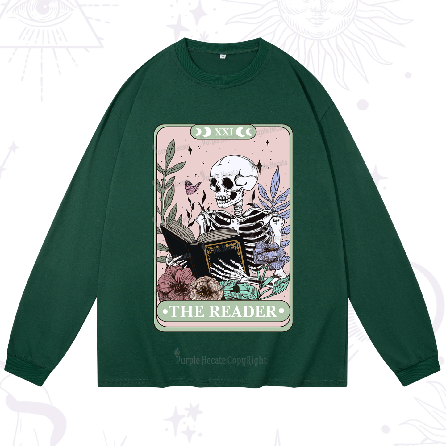 Purplehecate The Reader's Tarot Long Sleeve T-Shirt