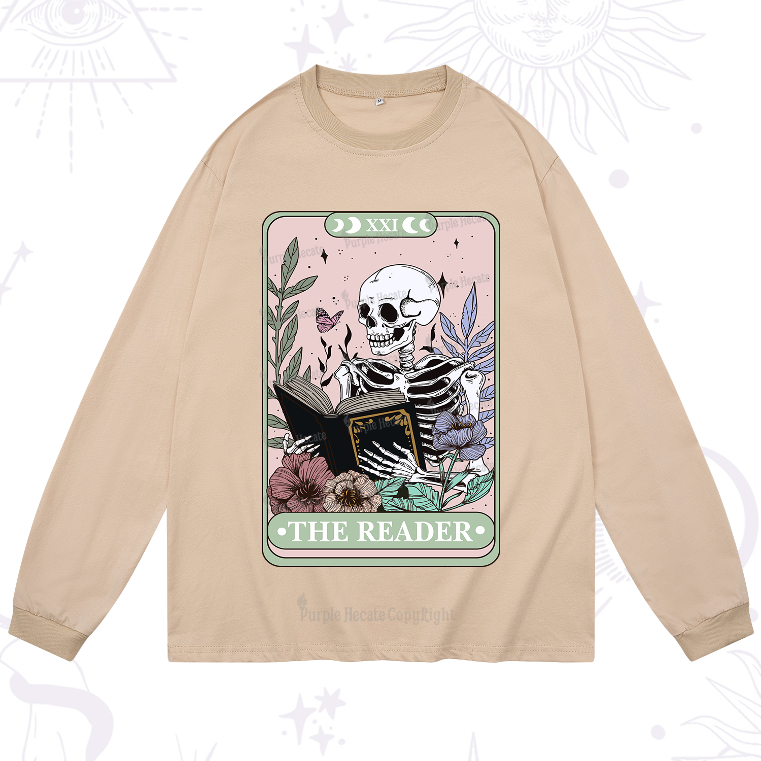 Purplehecate The Reader's Tarot Long Sleeve T-Shirt
