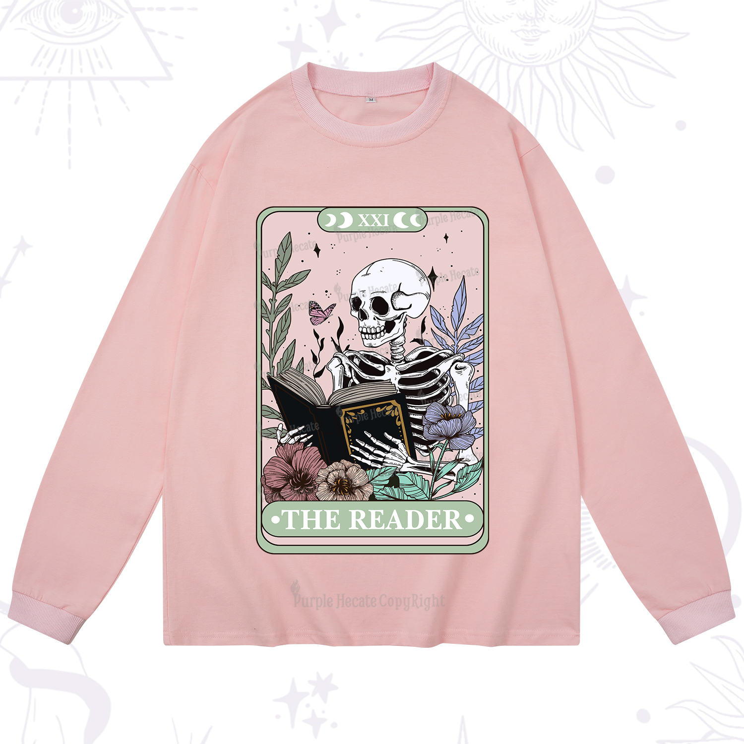 Purplehecate The Reader's Tarot Long Sleeve T-Shirt