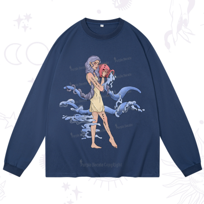 Purplehecate Aquarius In Astrology Zodiac Long Sleeve T-Shirt