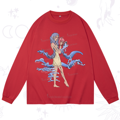 Purplehecate Aquarius In Astrology Zodiac Long Sleeve T-Shirt