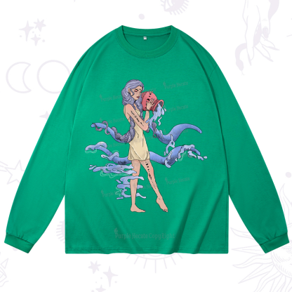 Purplehecate Aquarius In Astrology Zodiac Long Sleeve T-Shirt
