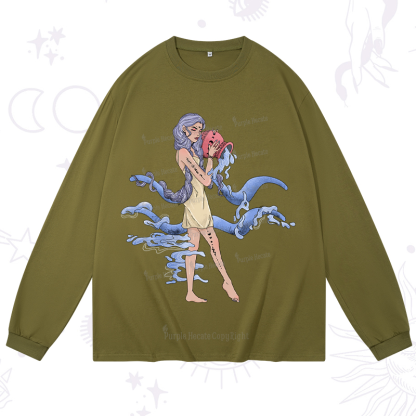 Purplehecate Aquarius In Astrology Zodiac Long Sleeve T-Shirt