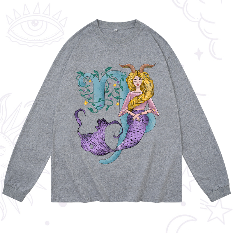 Purplehecate Capricorn In Astrology Zodiac Long Sleeve T-Shirt