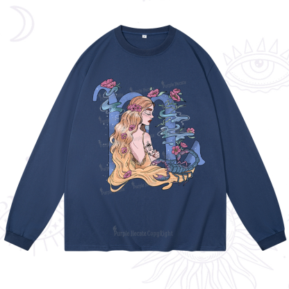 Purplehecate Scorpio In Astrology Zodiac Long Sleeve T-Shirt