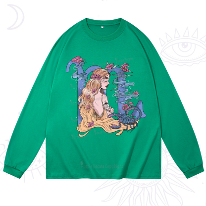 Purplehecate Scorpio In Astrology Zodiac Long Sleeve T-Shirt