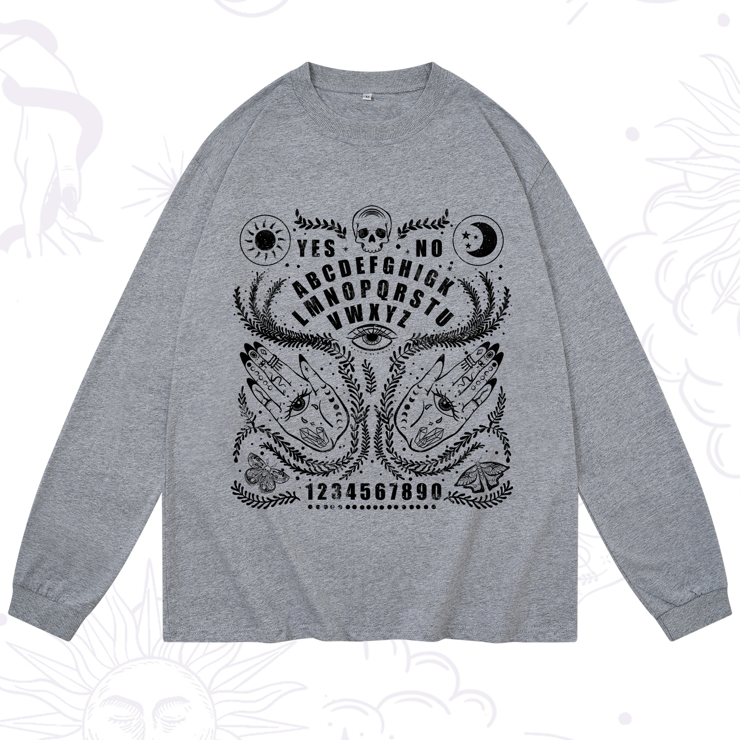 Purplehecate Ouija Spirit Board Long Sleeve T-Shirt