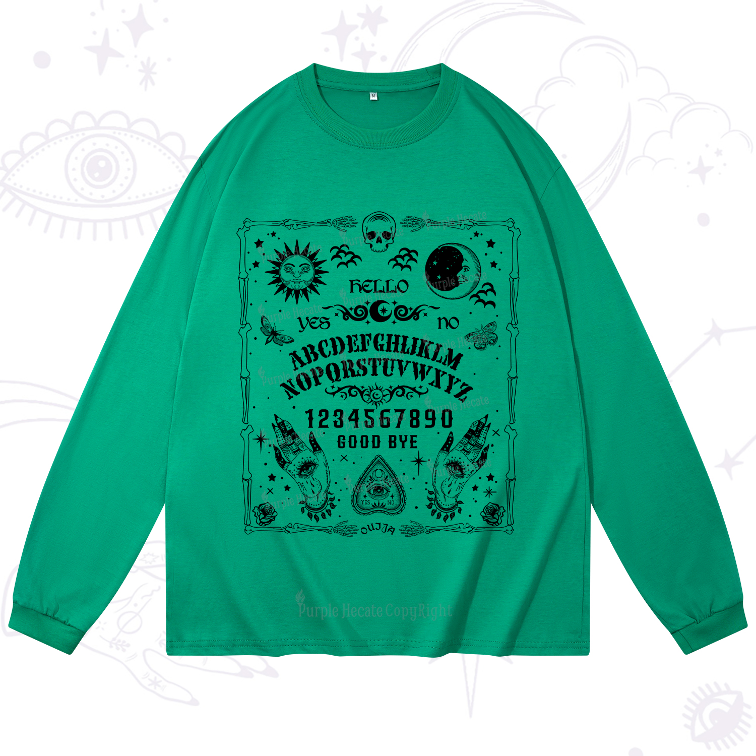 Purplehecate Ouija Board Long Sleeve T-Shirt