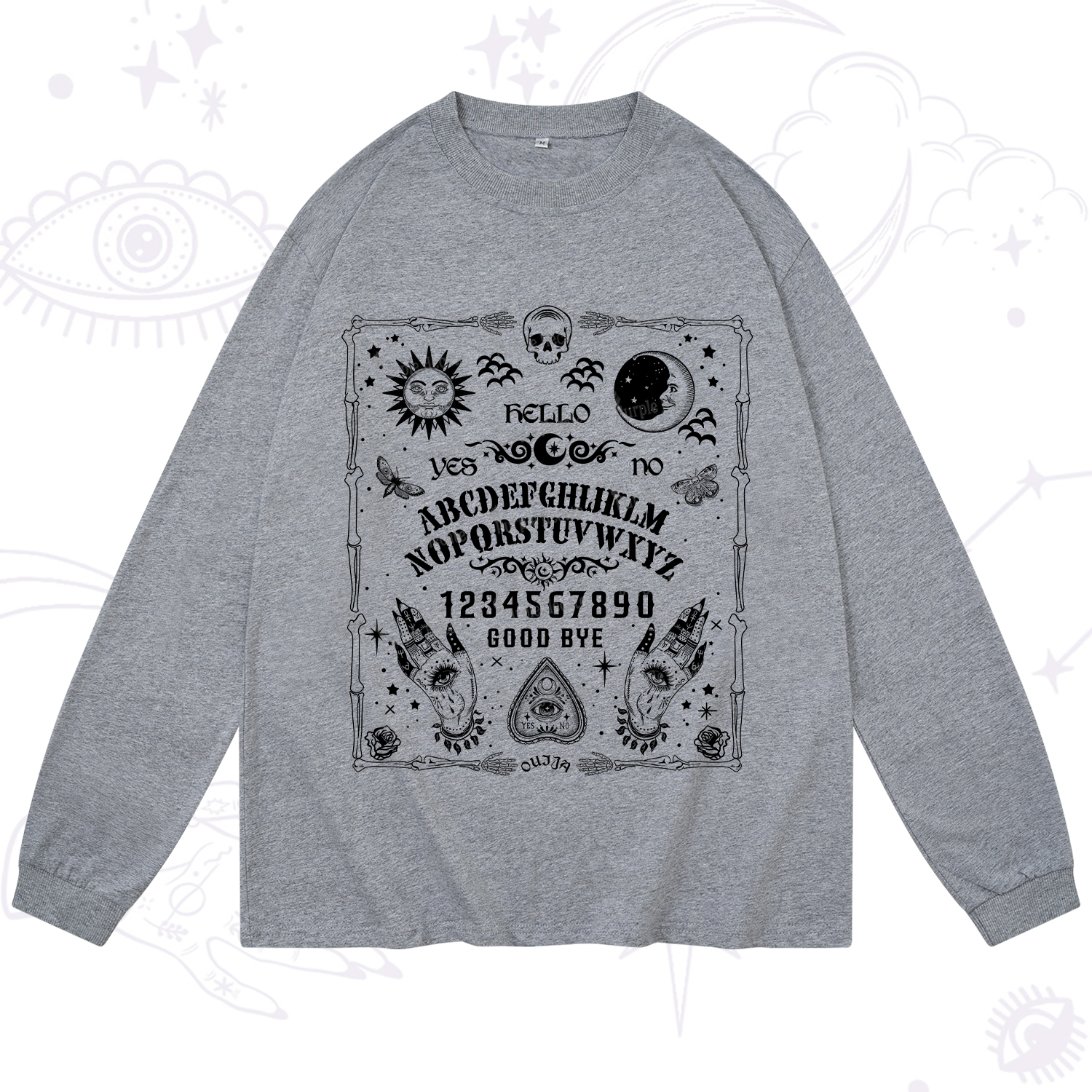 Purplehecate Ouija Board Long Sleeve T-Shirt