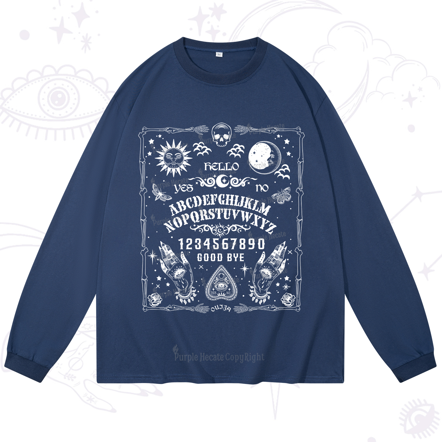 Purplehecate Ouija Board Long Sleeve T-Shirt