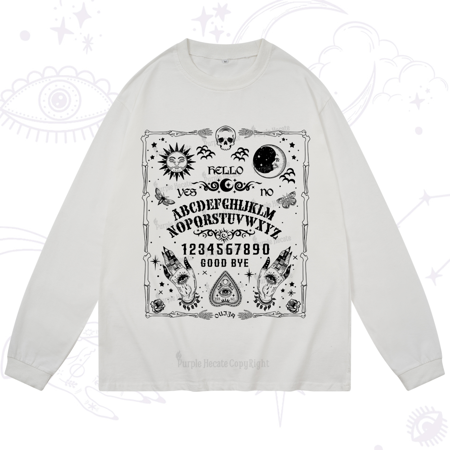 Purplehecate Ouija Board Long Sleeve T-Shirt