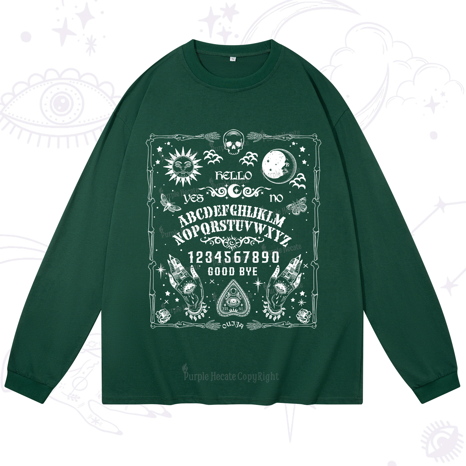 Purplehecate Ouija Board Long Sleeve T-Shirt