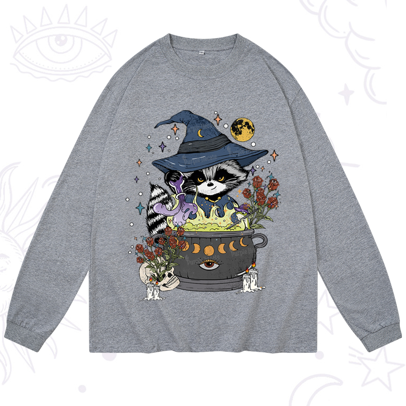 Purplehecate Alchemy Journey of the Raccoon Long Sleeve T-Shirt
