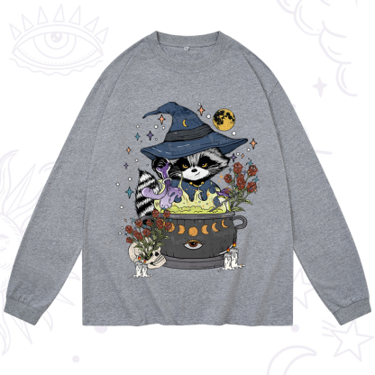 Purplehecate Alchemy Journey of the Raccoon Long Sleeve T-Shirt