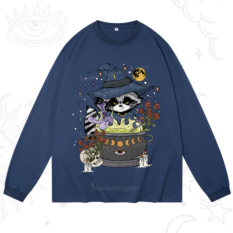 Purplehecate Alchemy Journey of the Raccoon Long Sleeve T-Shirt